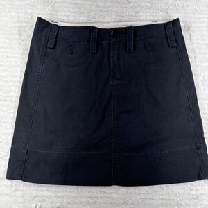 Anthropologie-Paper Boy Black Solid Mini Skirt Women’s Size 4